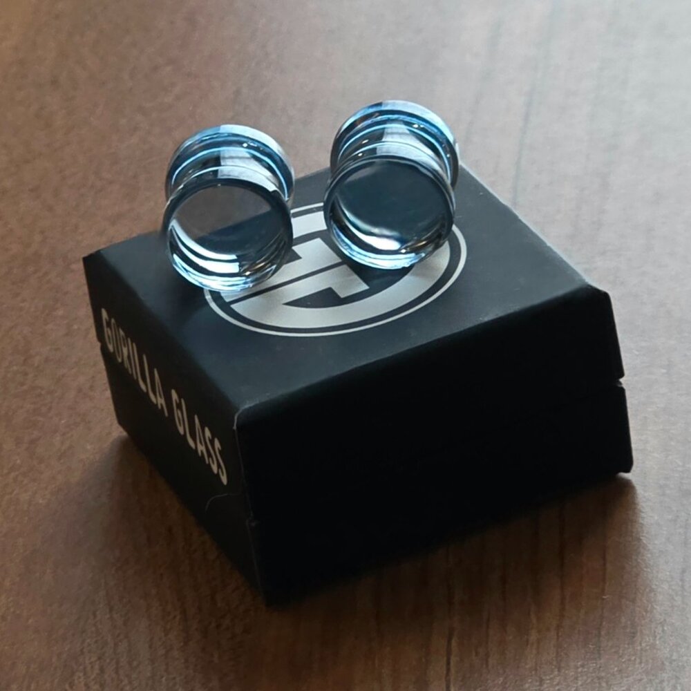 Gorilla Glass solid color plugs 1/2" 12.5mm - Picture 3 of 5
